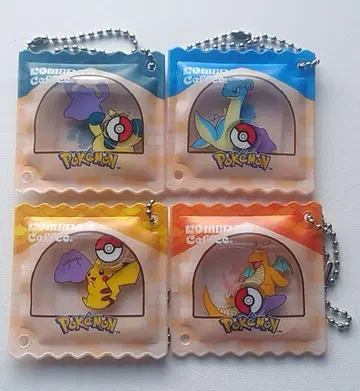코메다 커피 포켓몬 키링 4개 세트