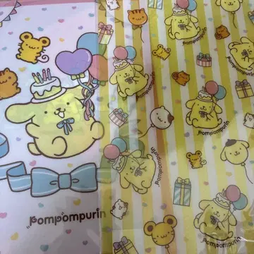 폼폼푸딩 A4 클리어 파일 30주년 기념일 (2장 세트)