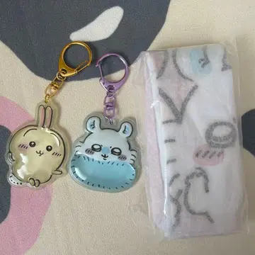 치이카와 토끼 모몽가 세트 키링 에코백