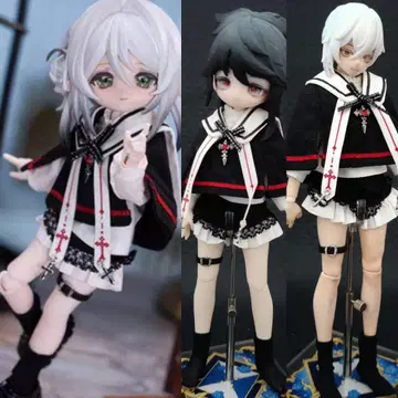 come4free 인형용 아웃핏 일식 세트 십자가 성례