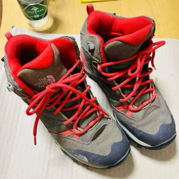 THE NORTH FACE 등산화 브라운/레드 24cm