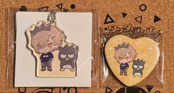 에이트리 산리오 콜라보 쿠라쿠마 시오 아크릴 키링 하트 캔뱃지
