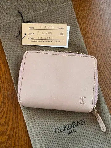 CLEDRAN 핑크 접이식 지갑