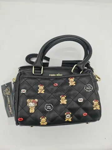 헬로키티 핸드백 숄더백 블랙 곰