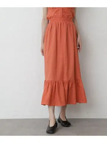 FREE'S MART 자수 허리 셔링 머메이드 스커트 롱 FR