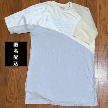 adidas 반팔 티셔츠 원피스 화이트/크림