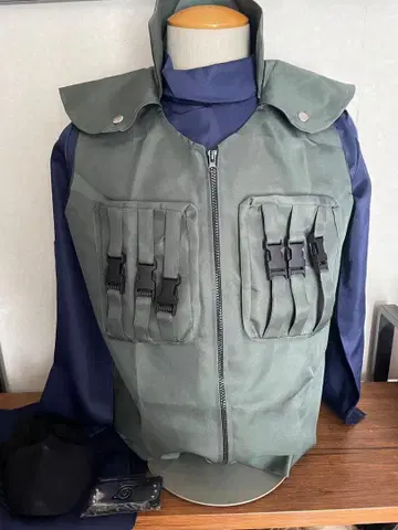 초특가 NARUTO 코스프레 하타케 카카시 상급 닌자 베스트 세트