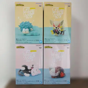 나의 히어로 아카데미아 Fluffy Puffy 4종 세트