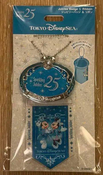 디즈니씨 25주년 스파클링 쥬빌리 쥬빌리 배지&리본