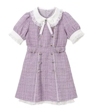 DearMyLove 반짝반짝 하트 썸머 트위드 원피스 디어마이러브