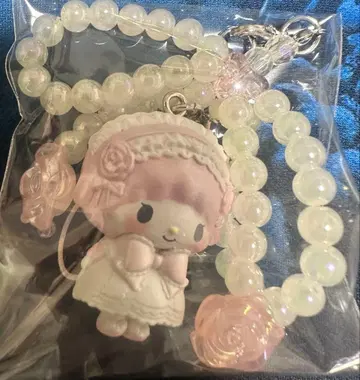 산리오 화이트 프릴 디자인 시리즈 시크릿 스트랩 피아노