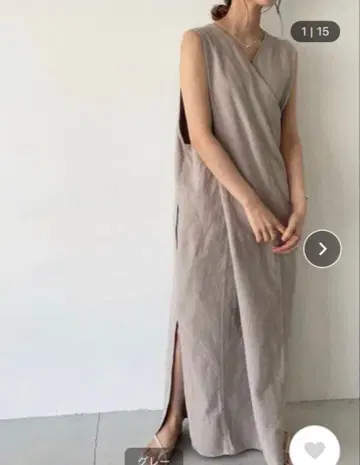 CANAL JEAN 코튼 린넨 2way 롱 원피스