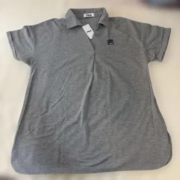 FILA 그레이 반팔 피케 셔츠 여름 골프에 최적 [ 새상품 ]