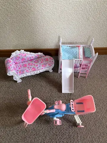 리카짱용 3종 세트 (이층 침대, 자전거, 프린세스 소파)