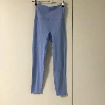 LULULEMON 사이즈 6 라이트 블루 하이웨스트 스패츠