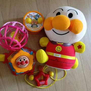 호빵맨 완구 세트 5점 봉제 인형 욕심쟁이 박스 미니