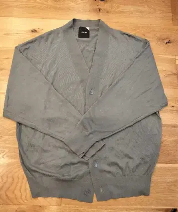 최저가 에이톤 ATON 코튼 니트 가디건 차콜 그레이