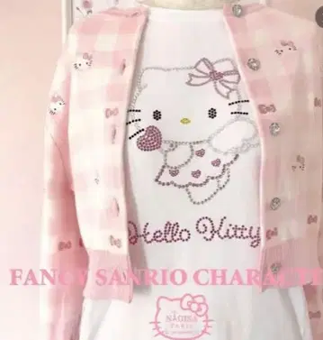 최종 가격 인하 nagisa Paris 헬로키티 가디건 핑크