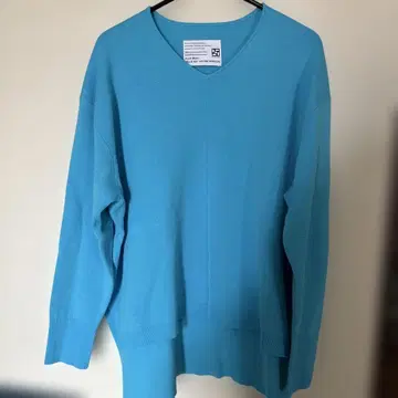 새상품급 PASSION V넥 긴팔 니트 스웨터 터콰이즈