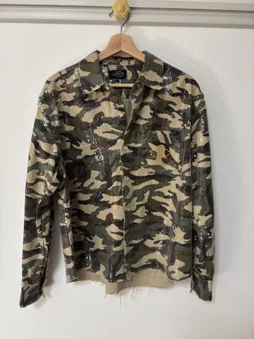 AFB 스팽글 셔츠 카모 무늬 KOHH kohjiya