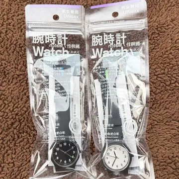 훼미리마트 CITIZEN 콜라보 손목시계 2개 세트 화이트 블랙