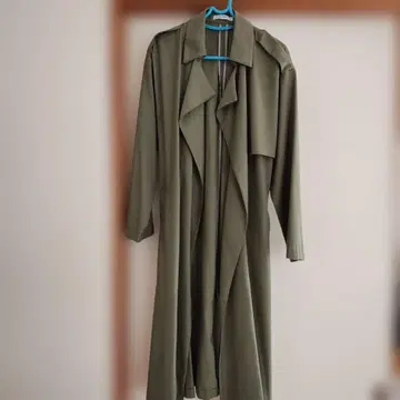 BACK NUMBER 올리브 롱 코트 M