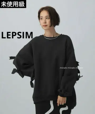 미사용급 LEPSIM 렙심 퍼프 에어 리본 튜닉 본딩