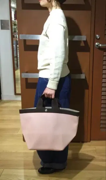 [택 포함] 에르베샤 펠리에 725GP 타라마 모카 L 사이즈 더블 핸들