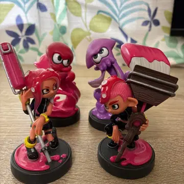 스프라툰 amiibo 4개