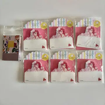 디즈니 프린세스 아리엘 원더랜드의 앨리스 메모지 7개 세트