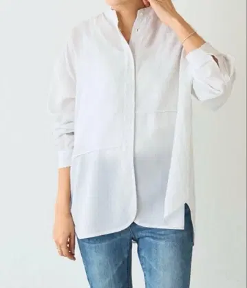 BEARDSLEY 비어즐리 리오셀 스트라이프 셔츠 화이트 프리 사이즈