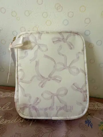 리본 프린트 멀티 케이스 Maison de FLEUR 핑크