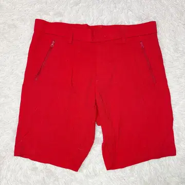 혼마 골프 하프 팬츠 레드 캐주얼 넉넉한 숏 a2557