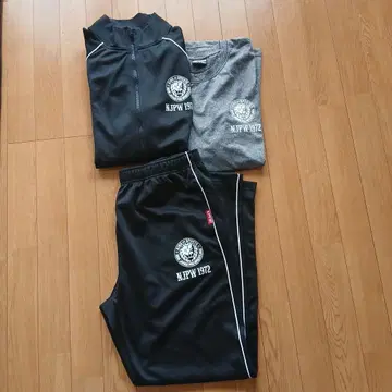 신일본 프로레슬링 NJPW 1972 저지 상하의 세트 블랙