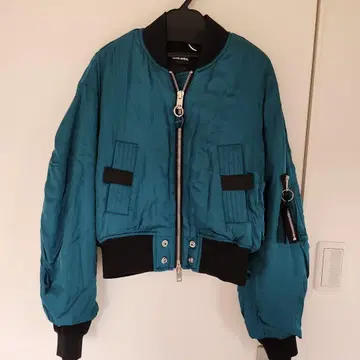 터콰이즈 봄버 자켓