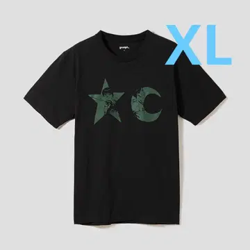 XL 새상품 그라니프 마츠모토 타이요 별과 달과 티셔츠 블랙 핑퐁