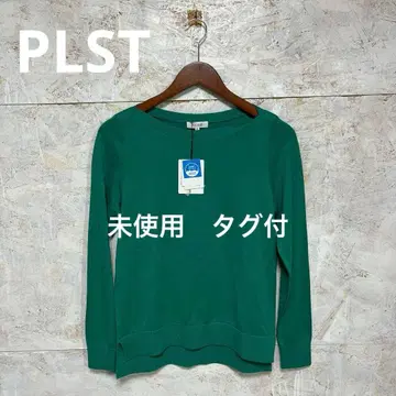 [ 6312번 ] PLST 니트 얇은 소재 봄/여름/가을 그린 미사용