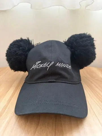 미키마우스 폼폼 캡 블랙