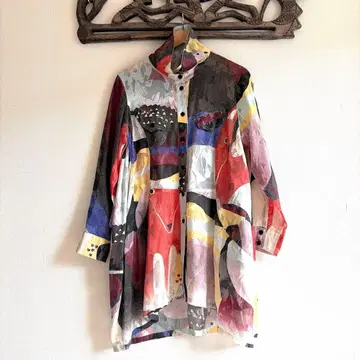 센소유니코 큐브큐브 롱 긴팔 셔츠 시스루