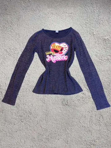 레어 히스 미니 라메 롱t 헤이세이 갸루 y2k 해외 걸 그런지