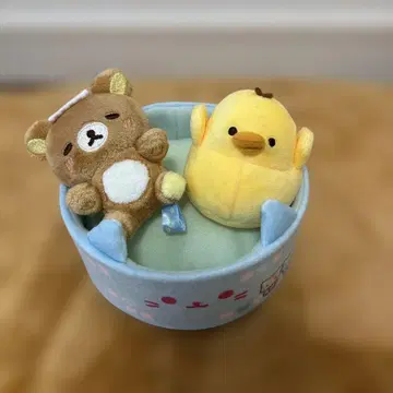 고양이 고양이탕 테마 리락쿠마 목욕탕 봉제 인형 세트