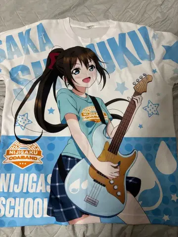 니지가사키 풀 그래픽 T셔츠 사쿠라자카 시즈쿠 ODAIBAND ver