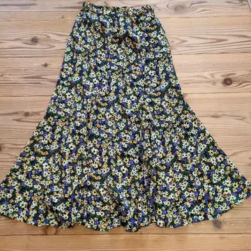 IENA 이에나 플라워 프린트 에스카르고 스커트