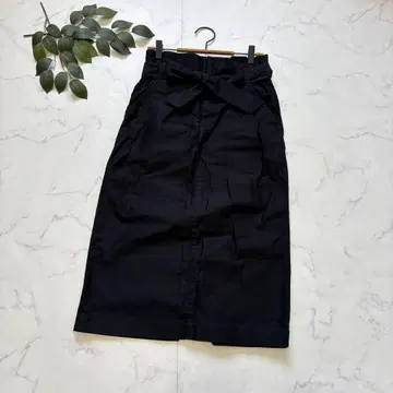 7636 뷰티&유스 타이트 스커트 [ S ] 블랙/미디/벨트 포함