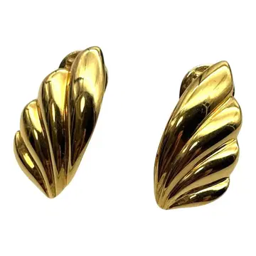 새상품급 모네 귀찌 페더 깃털 골드