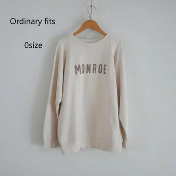 새상품급 Ordinary fits 에크루 Print Sweat 0사이즈