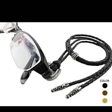 안경 스트랩 안경 걸이 가죽 실버 925 은화 코인 말발굽
