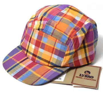 미사용 나이젤카본 마드라스 체크 캡 모자 F