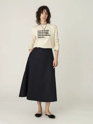 론 헤르만 하트 스티치 스커트