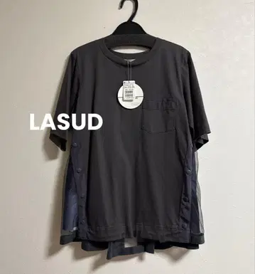 야마다야 LASUD 백 튤 플라워 프린트 상의